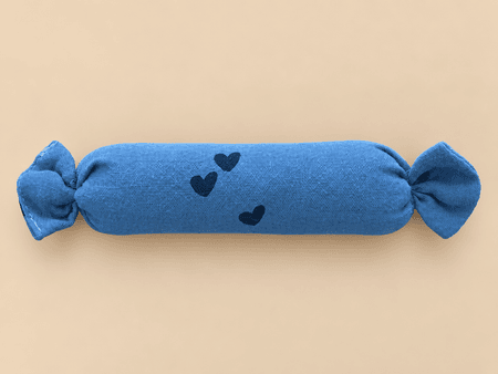 Mini Poduszka Cukierek Blue Hearts